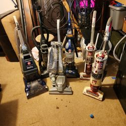 Lot Of 5 Vacuums And a Steamvac, Varying Conditions