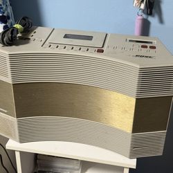 Bose Acoustic Wave Stereo Music System Model AW-1 Radio & Cassette Work! READ!