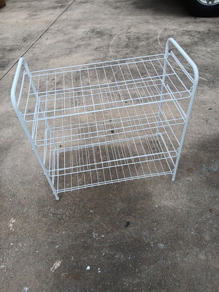 White Metal Shelf