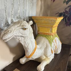 🐪 2. Mid-Century Italian Ceramic Camel Garden Seat / Bench