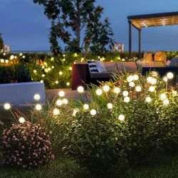 Solar Powered Firefly Garden Lights 