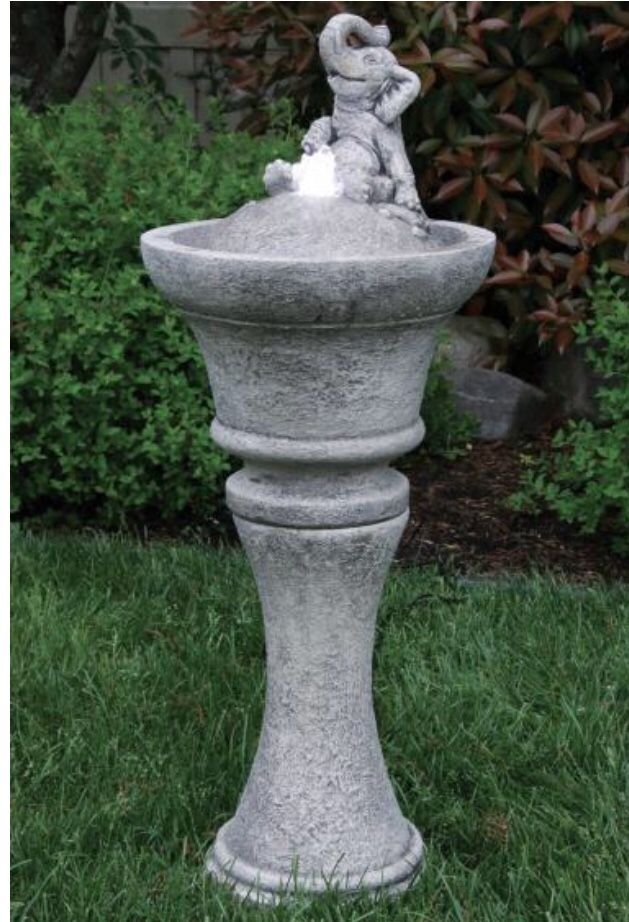 Concrete Outdoor Water Fountain Asian Japanese Zen Gardens