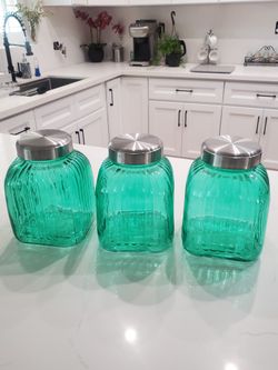 Kitchen Jars  1 Gallon  Green New