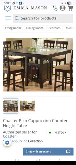 Dining room table counter height