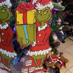 Grinch Christmas Yard Stake