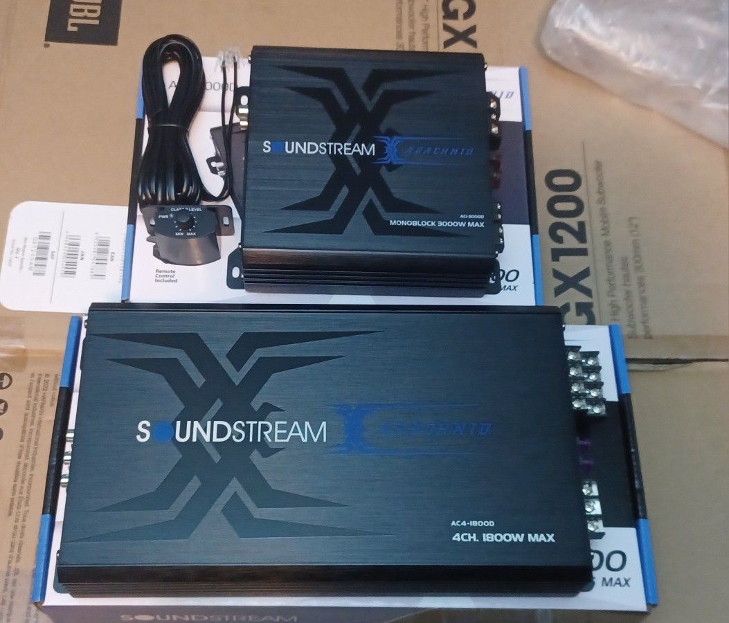 New Soundstreem 1 Channel And 4 Channel Amplifiers READ FULL DESCRIPTION