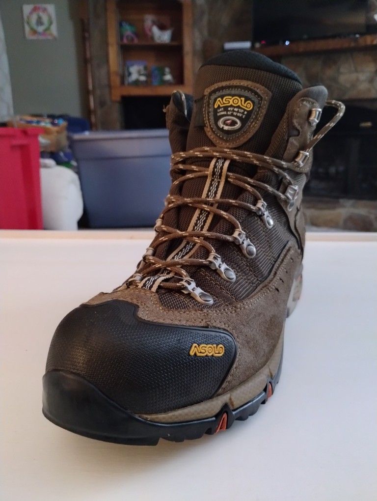(Size-12) ASOLO Men's Flame GTX Gore-Tex Gray Hiking Boots Like New