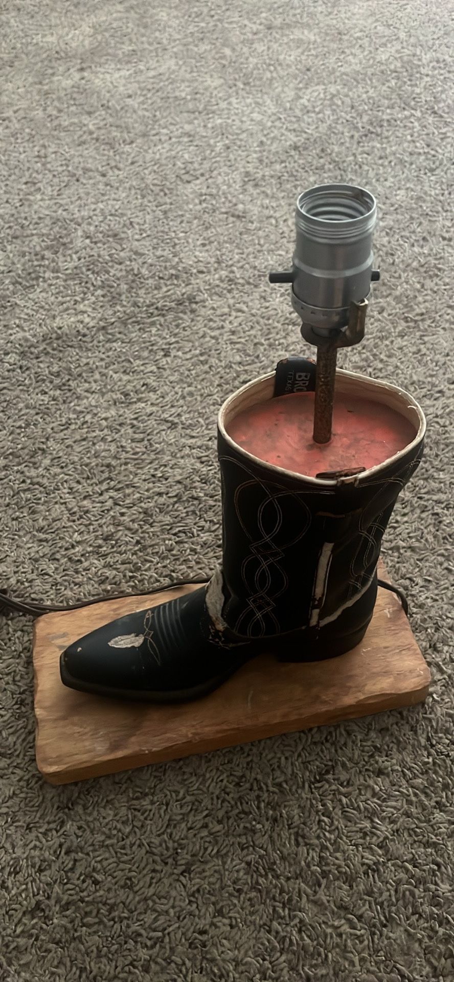 Cowboy Boot Lamp