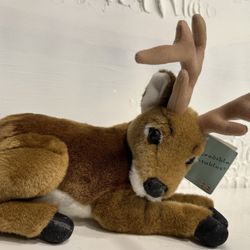 Vintage Incredible Petables Deer Buck Realistic Stuffed Animal W/Tags (A15)