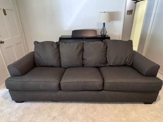 Gray Three  Seats Sofa