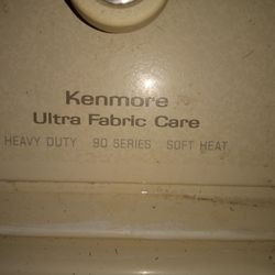 Kenmore 80 Series Dryer 