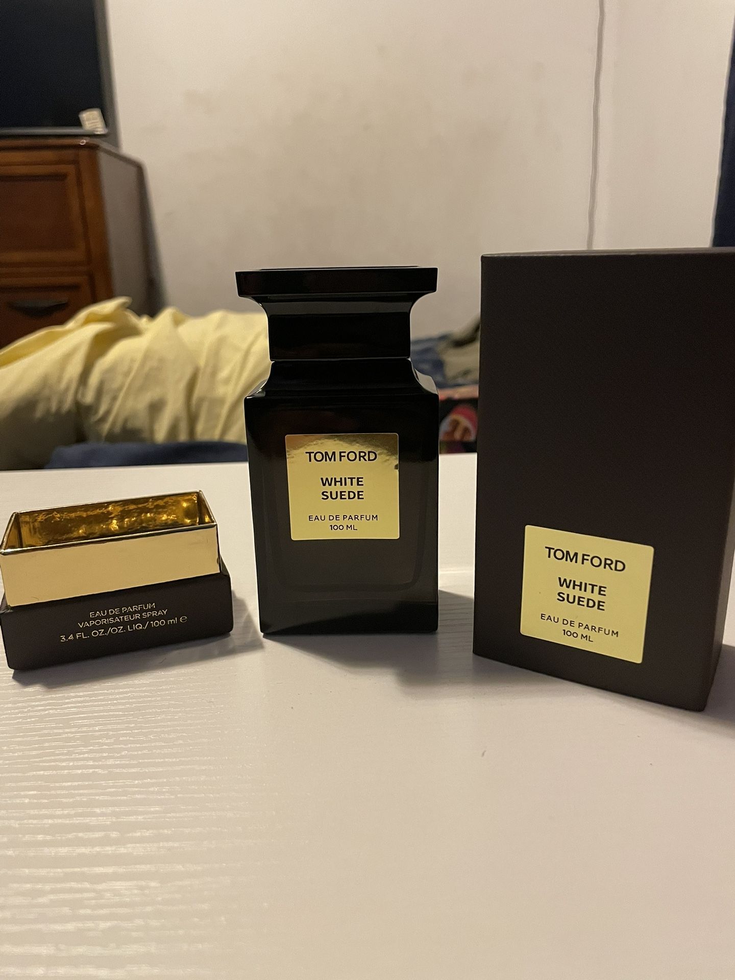 Tom Ford White Suede