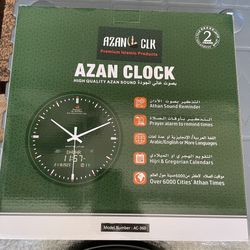 Brand New AL-FATIHA Muslim Azan Athan Clock
