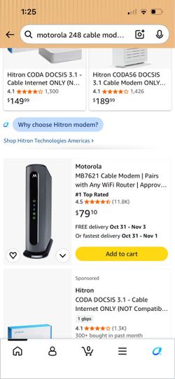 24*8 cable modern/AC1750 archer A7 (mesh WiFi router)