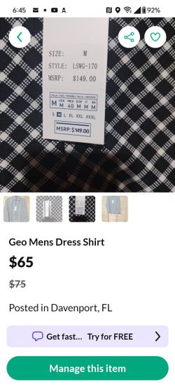 Massive Men's Clearance. Brand Name Men's Dress Shirts New, Tagged, And Ridiculously Cheap