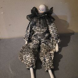 Jester/mardi Gras Porcelain Doll