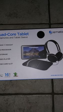 Brand new 7" quad- core ematic tablet