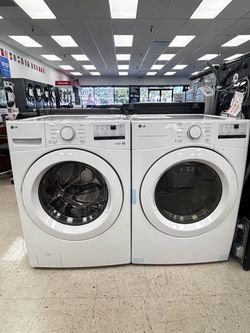 LG Front Load Washer and Dryer Set • 1 Year Warranty Included