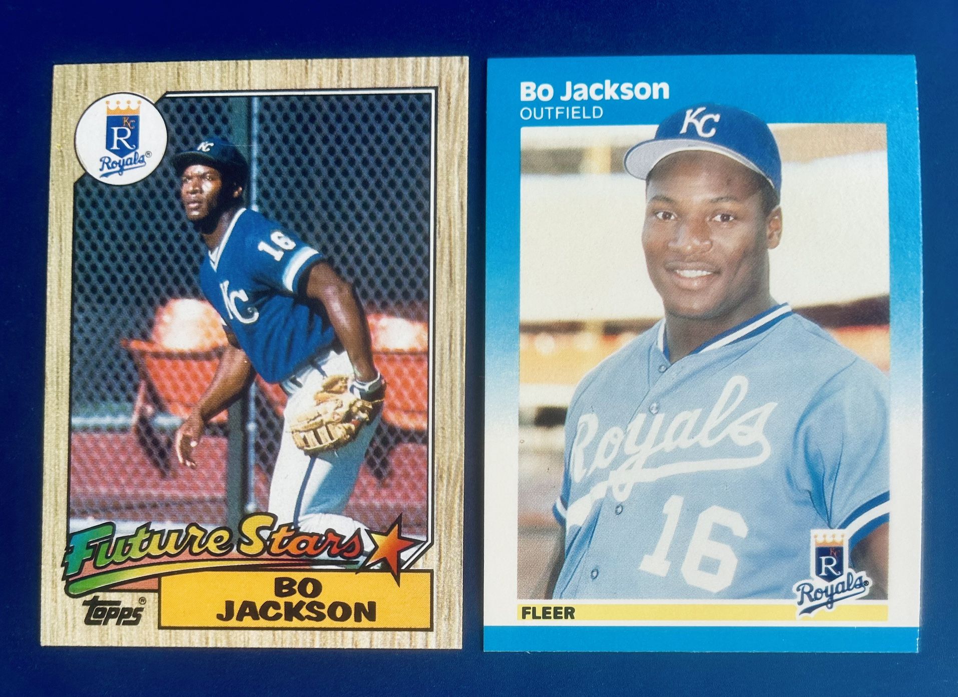 Bo Jackson Rookie Baseball Card Lot