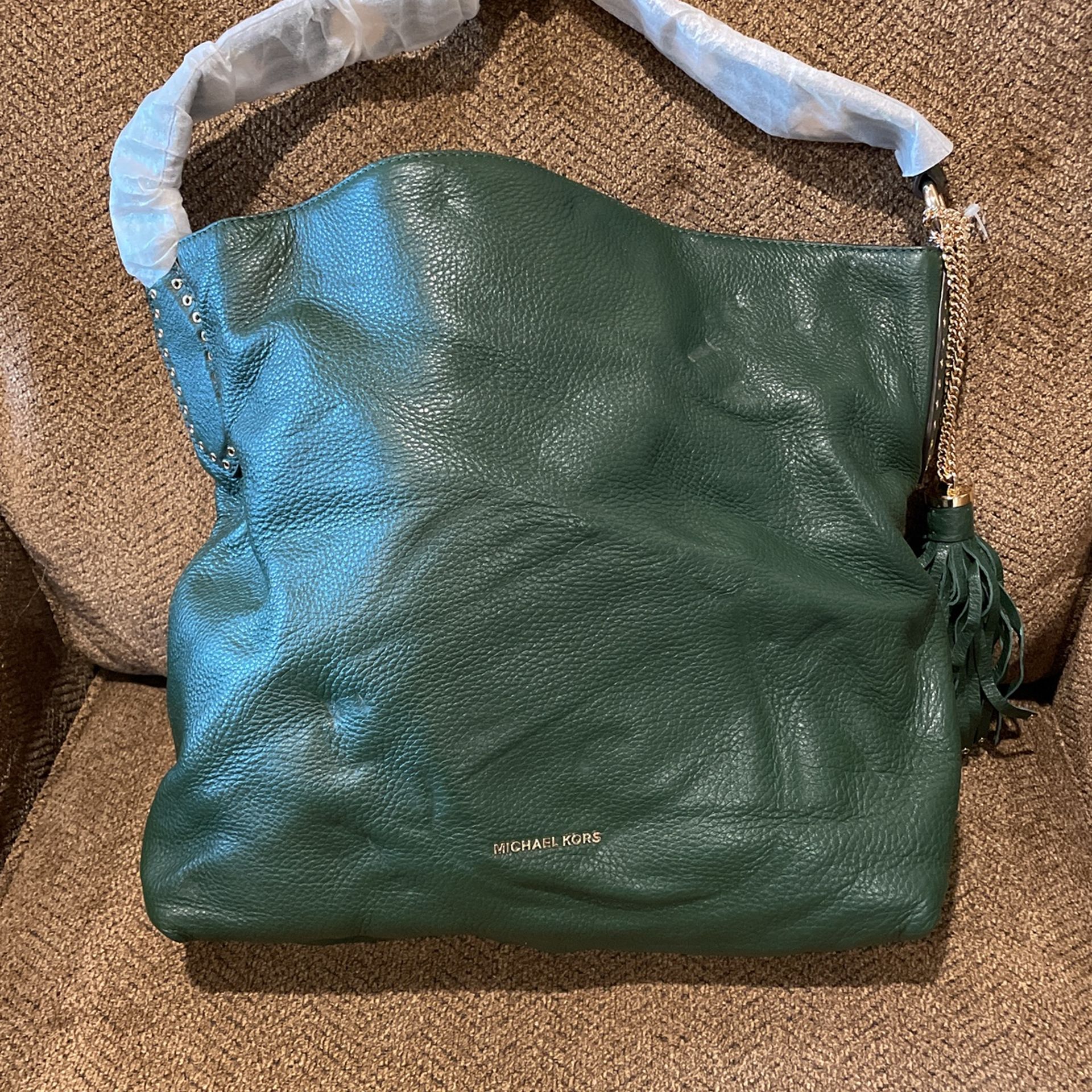Michael Kors Brooklyn Lg Shoulder Moss