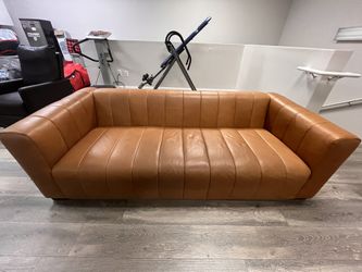 Full-Grain Genuine Italian Sofa—$800!