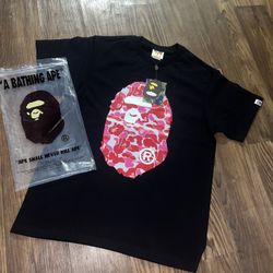 Black N Pink Bape Shirt