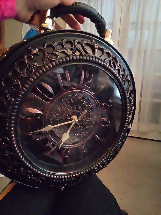 Antiques Clock Crossbody Purse.