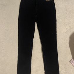 Nwt Womens 31 X 30 (12 Medium) Levi 721 High Rise Skinny Corduroy Black Jean Pants  