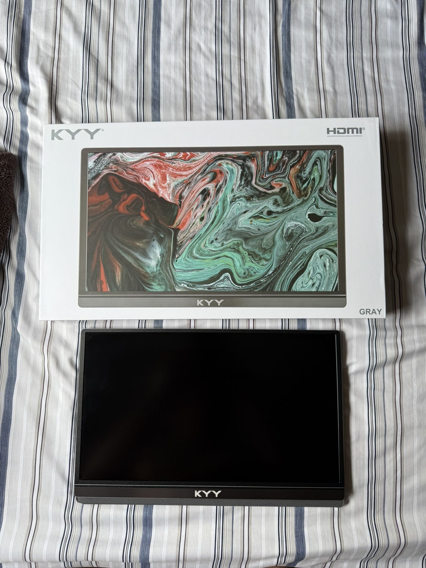 KYY 15.6” Portable Monitor – 1080p, Like New, Full Kit
