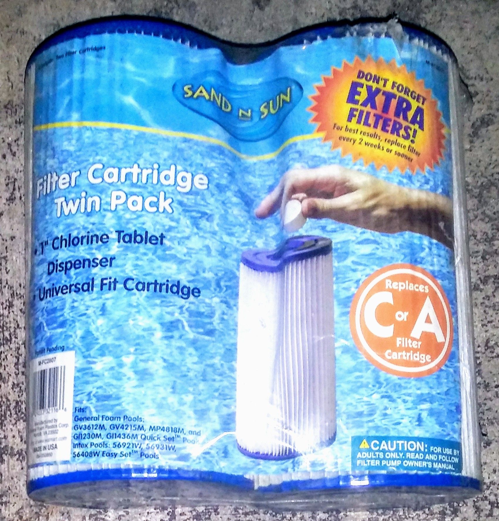 Sand n Sun Type C or A Pool Filter Cartilage M-FC2807