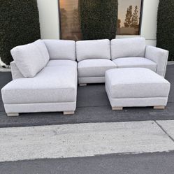 Thomasville Drayden 3-Piece Sectional (Light Gray) *FREE DELIVERY 🚚* 
