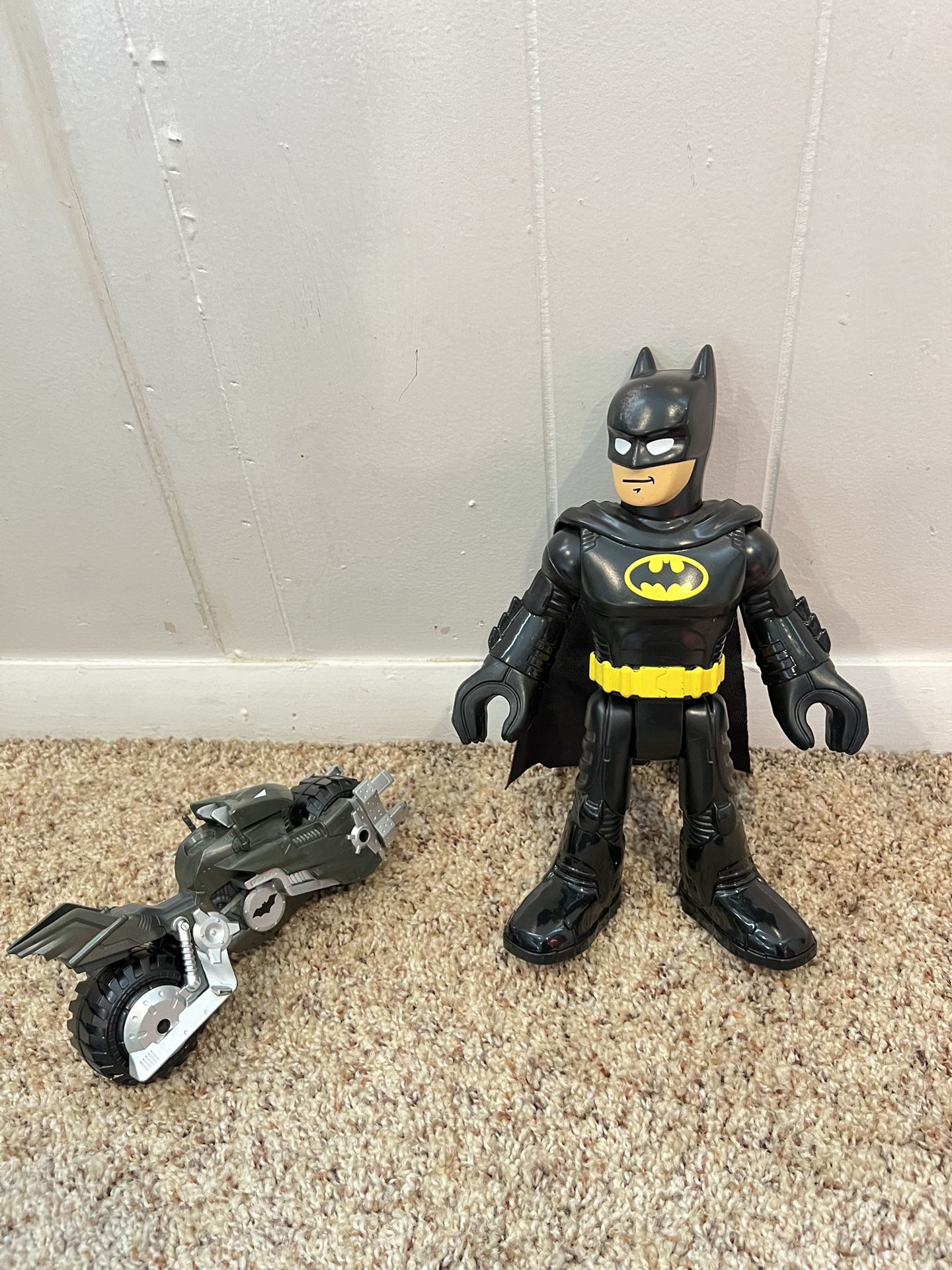 DC Comics Batman Batbike Motocicleta de 3” x 7” 2 pieces