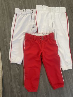 Red And White Softball Pants