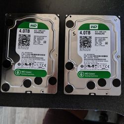 2 Western. Digital 4tb Hard Drives