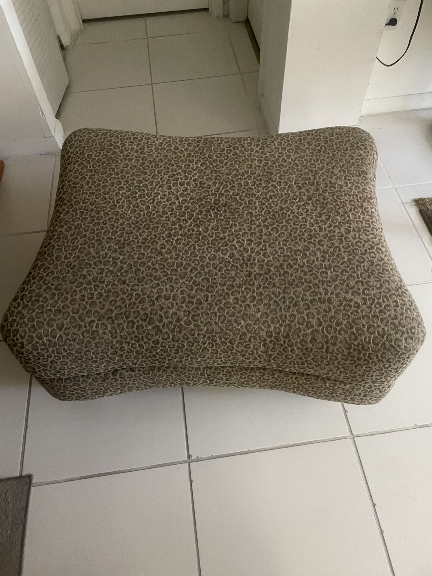 Carson’s Leopard Ottoman