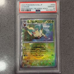 PSA 10 Leafeon Master Ball Reverse Holo #002