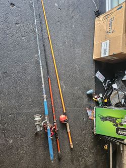 Fresh water fishing poles