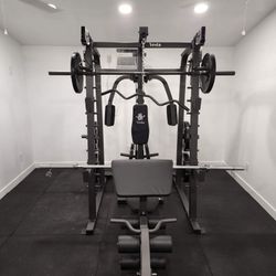 Smith Machine SM2001/FID Adj Bench/Gym Equipment/Fitness/Squat Rack/‼️⭕️WEIGHTS AND BARBELL SOLD INDIVIDUALLY ⭕️‼️FREE  DELIVERY🚚 