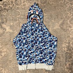 Bape Blue Camo Hoodie