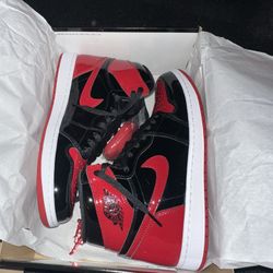 JORDAN 1s PATENT BRED SIZE 10 DEADSTOCK