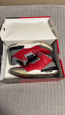 Air Jordan 3 Red Cement Sneakers size 8.5 men’s