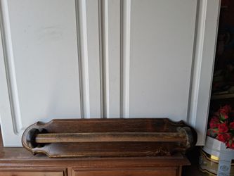 VINTAGE OAK TOWEL RACKS
