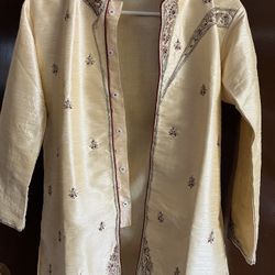 Long gold beige and red embroidered sequined rhinestone wedding and Burgundy Pants 