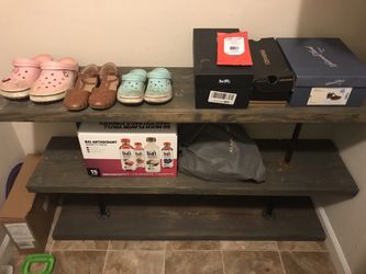 Solid Wood 3 Tier Shoe Rack 