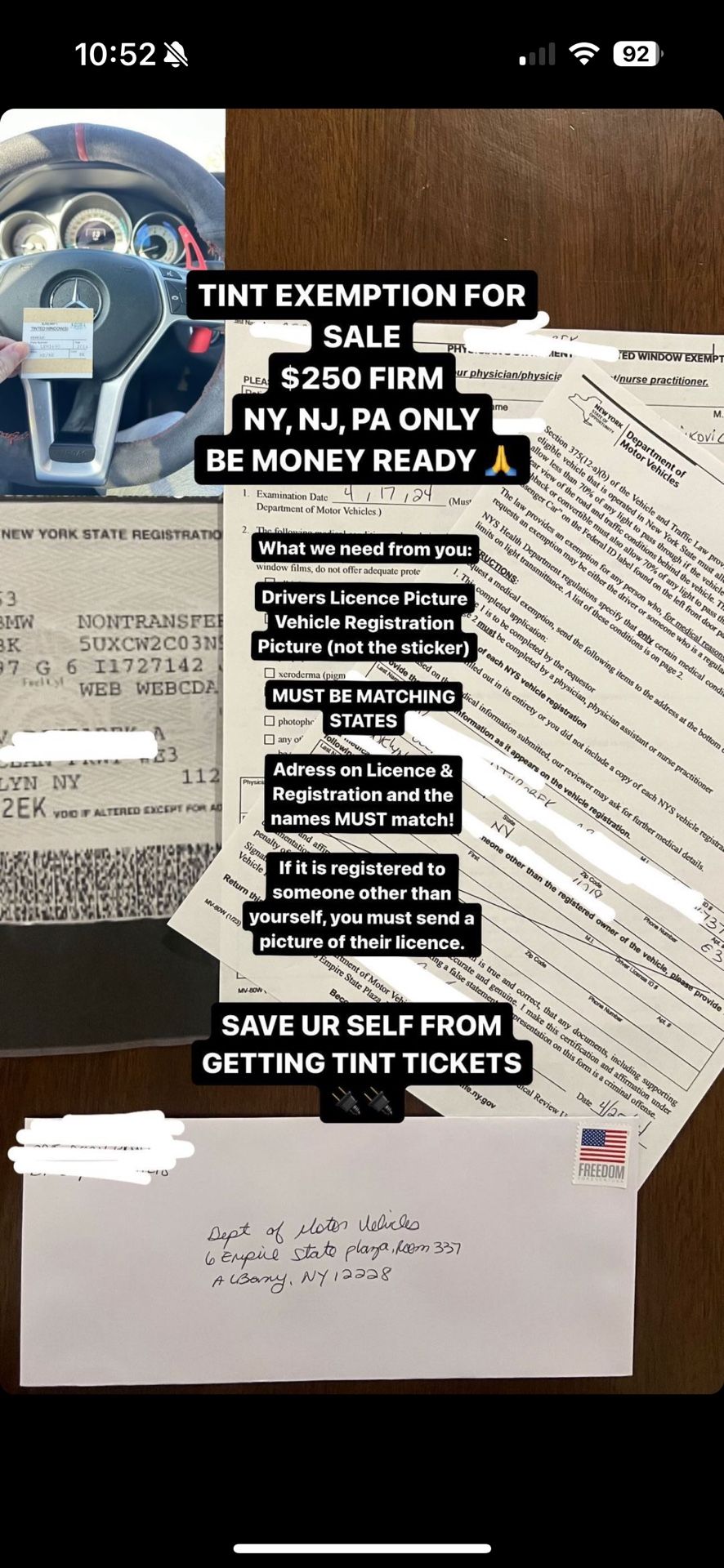 Tint Exempt