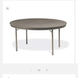 6 60 inch folding round table