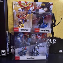 Nintendo Amiibo Lot Of 3 New Sealed