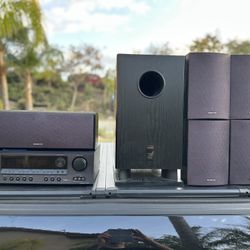Onkyo Surround Sound System With Speakers