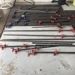 Title: Pipe Clamps – 19 Total (18″, 3′, 4′, 6′) – Heavy Duty Woodworking