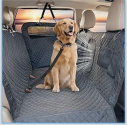 Dog Car Seat Cover – 100% Waterproof Hammock Protector, Heavy Duty 900D Oxford, Scratch-Resistant, Nonslip, Soft and Durable Back Seat Cover for Cars,